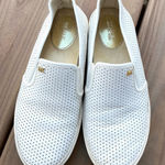 Michael Kors MK White Perforated Slip-On loafers Photo 0