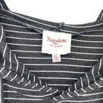 Hayden Los Angeles Grey Striped Long Oversized Hoodie Pullover Photo 2