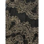 Sandro Paris Lace Overlay V Neck Dress Red Black Women's Size Small Photo 3