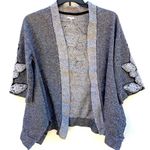Urban Outfitters Womens Size Small Grey Ecote Beaded Open Front Cardigan Photo 1