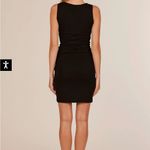 Bobi  Los Angeles Womens Shirred Ruched Tank Dress Black Cotton Size Medium Photo 2