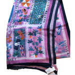 Kate Spade FALL CLEARANCE! NWT Rooftop Scene Oblong Scarf - Bright Peony Photo 0