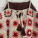 Lucky Brand Crochet Romper - Size M - Pink Granny Square - NWT Photo 7