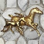 14K Gold Horse & Pony Pendant Photo 3