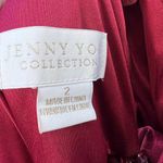 Jenny Yoo Red Velvet Sullivan Sleeveless Bridesmaid Maxi Dress Cowl Neck size 2 Photo 9