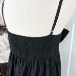 Hutch  Anthropologie Eyelet Bow Jumpsuit Black Sz S NWT Wide Leg Sleeveless Photo 11