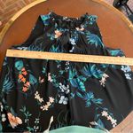 Banana Republic  black floral sleeveless Shift dress‎ size 14 work office career Photo 7