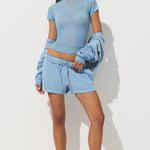 SKIMS French Terry Classic Short in Blue Bell, Size X-Small Photo 3