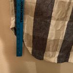 Old Navy  Cream Gray Plaid T-Shirt Dress Flannel Print Collared Shirt Size Medium Photo 8