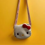Hello Kitty  4”  crossbody purse white w/strap new Photo 2
