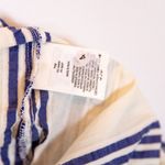 NEW Boden Cotton Textured Button Up Collared Longline Stripe Print Blouse Shirt  Photo 2