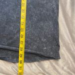 Free People Gray Acid Relaxed Fit Short Sleeve Tee with Crew Neck Blue Photo 6