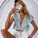 SheIn tie front top Photo 1