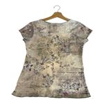 Y2K B Friends Floral Top M Fairycore Whimsigoth Cottagecore Baby Tee Purple Size M Photo 1