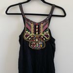 julie's closet Black Boho Beaded Tank Top Size M New Without Tag Photo 1