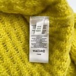 Anthropologie Bia Alpaca Blend Sweater Mock Neck Tunic Lime Yellow XS Oversized Photo 12