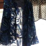 Sheer Blue Floral Kimono Size 22W Photo 5