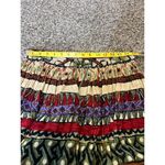 Vintage Pull On Geometric Earth Tone Maxi Skirt Sz L Boho Ren Fair Fairy Grunge Red Size L Photo 4