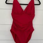 La Blanca Women’s 8 Red Swimsuit One Piece Beach Pool Ocean Photo 0