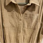 SheIn Trendy  Tan Utility Jumpsuit Short Sleeve Belted One Piece Women’s XL Photo 7