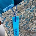 Minuet Lace Overlay Fit Flare Dress M Photo 1