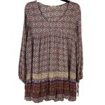 Kori America Mixed Print Boho Mini Dress Women’s Size Small Photo 18