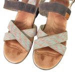 Keen Pastel Striped Cross Strap Comfort Sandals Woven Elastic Bands Womens 8 Photo 1
