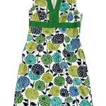 Boden Floral Sleeveless Dress Green Size 8 Photo 0