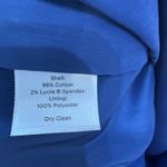 Talbots  Women's Size 8 Blue Paisley Print Knee Length Skirt Lined Zip Closure Photo 7