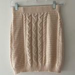 Lulus Lulu’s Cable Knit Sweater Skirt- Stretchy Waist Size XS Photo 3