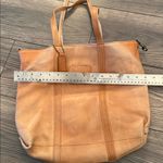 Super cool rustic Tan Leather Tote Bag Photo 10