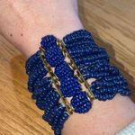 NWT Electric Boho Blue Multilayered Elastic Bracelet Photo 0