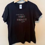Gildan Women's / Unisex XL Rhinestone T-shirt " Dear Santa I Can Explain XOXO Christmas Photo 0
