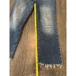 J.Crew Women's Flare Crop Jeans Size 28 Dark Blue Frayed Hem Sustainable Photo 3