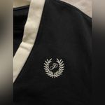 PINK - Victoria's Secret  NWT Boyfriend Cardigan Black and Cream Varsity sweater S Photo 4