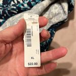 st. john's bay NWT St John’s Bay SS w/ring & gathered front multi blue print very soft fabric Photo 6