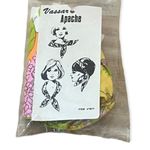 VASSAR APACHE Vintage Scarf Vibrant Floral Print NEW Orange Photo 4