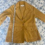 Dear John Denim Heather Color Corduroy Academia Blazer Sunset Gold Size Small Photo 7