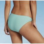 Xhilaration  Juniors Textured Blue Gray Striped Hipster Bikini XL bottoms / M top Photo 2