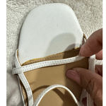 Reformation  Isabelle Heel Sandals Womens 6.5M White Open Stiletto Heel Slingback Photo 6