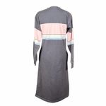 Lands' End Rugby Dress Size Medium Gray Cotton Midi Preppy Pockets Made in USA Photo 2