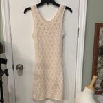Art Class Elegant Cream Knit Sleeveless Dress Photo 1