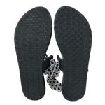 Sanuk Yoga Mat Slingback Black White Floral Sandals 8 Photo 5