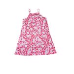 Lilly Pulitzer Kyleigh Tank Dress Large Pink Cane Coral Crab Collab Braid Strap Photo 1