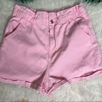No Boundaries  paper bag style high waisted summer spring pink shorts 11-13 Photo 8