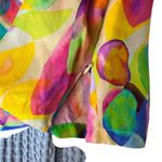 Per Se Per Se Silk Top Sleeveless Tie Neck Abstract Multicolor Blouse Women's 4 Tank Photo 6