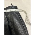 wilson's leather WILSONS Black Genuine Leather Luxe Snake Reptile Textured Skirt Vintage MEDIUM Photo 12