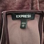 EXPRESS  Purple Velvet Lace Up Halter Strappy Neck Tank Top Whimsy Boho Size XS Photo 2