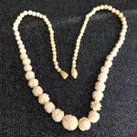 Rosette Vintage  Bone like necklace Photo 3