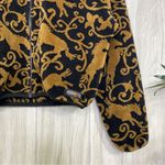 Kerrits  Cropped Equestrian Horse Print Zip Up Fleece Sweater size S Small Photo 4